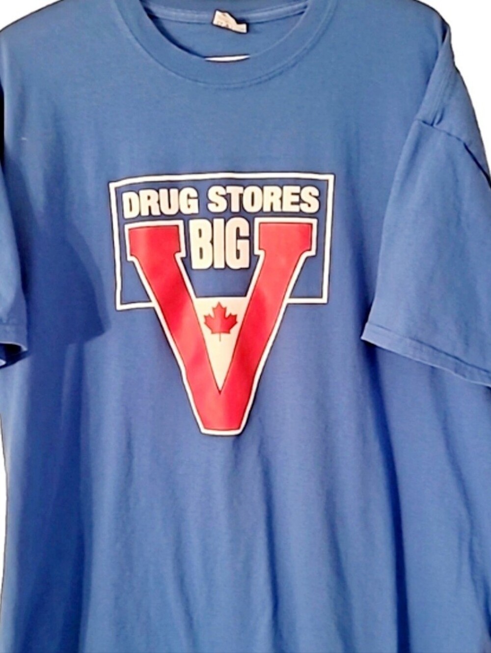 Big V TC Authentic Blue Cotton Tee 2xl